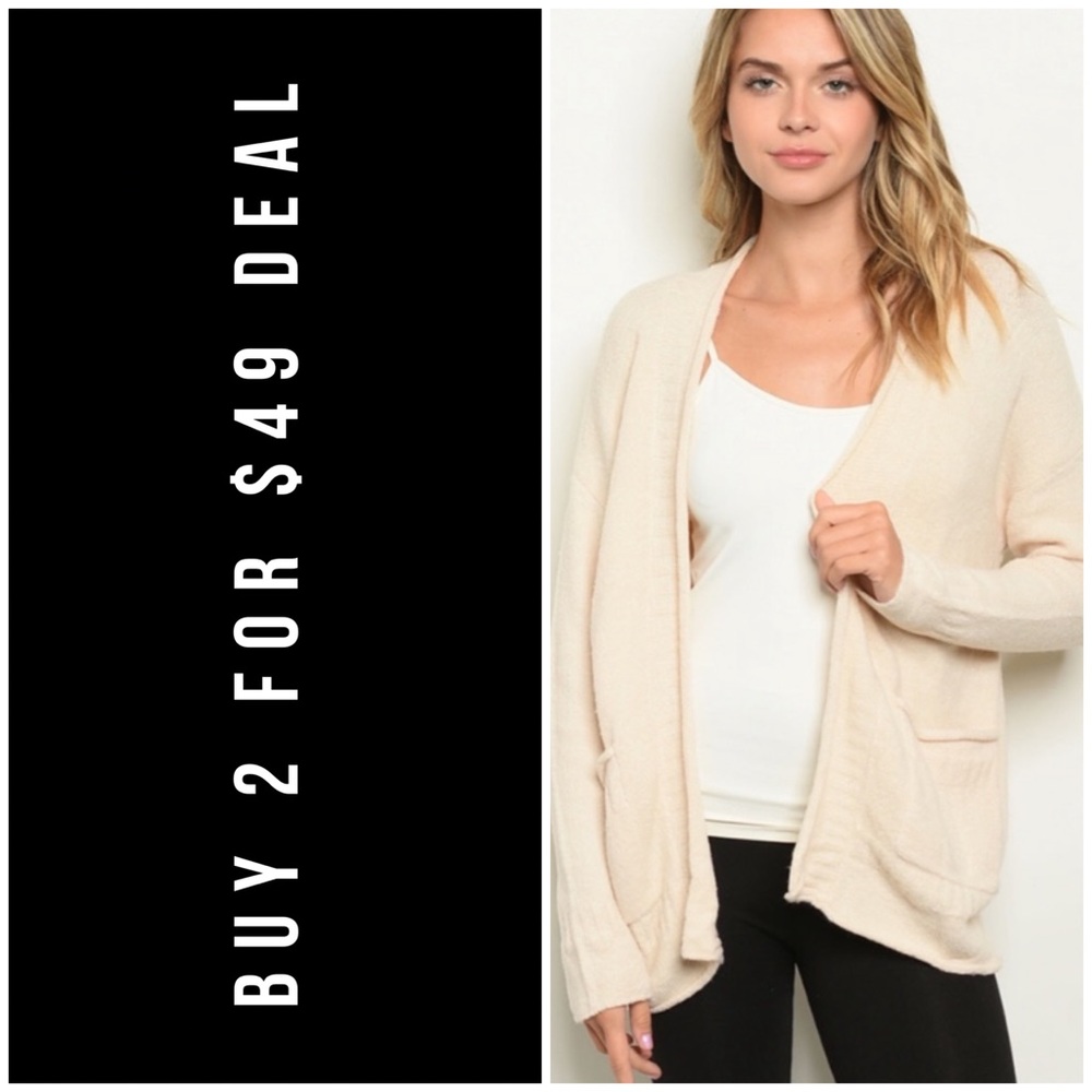 ❄️IVORY SWEATER KNIT CARDIGAN